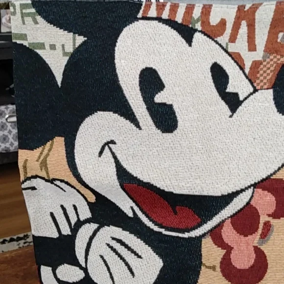 Disney Mickey Mouse Tapestry Tote NWOT - Picture 2 of 9